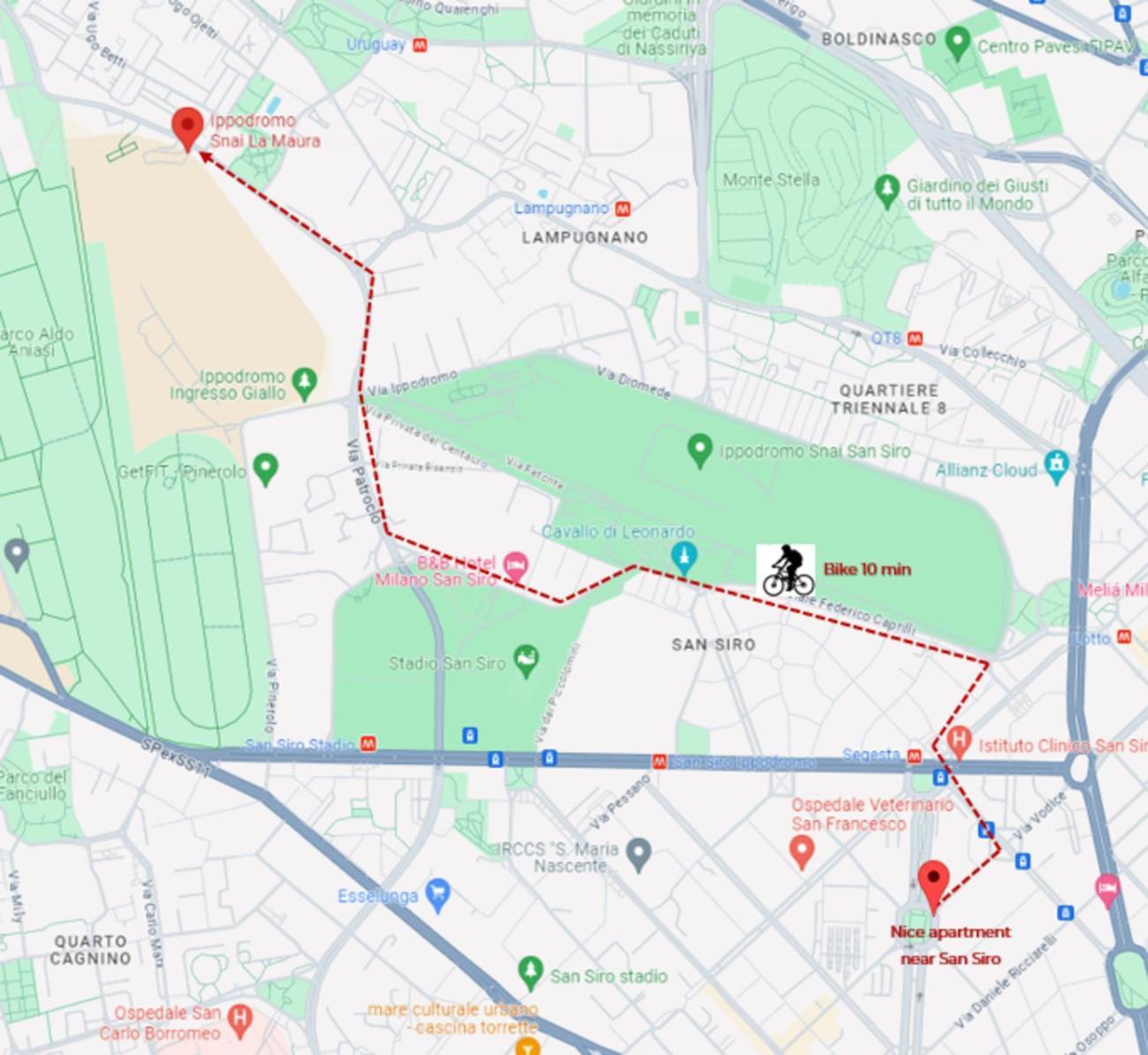 San Siro Comfort Apartment In Milano Exteriör bild